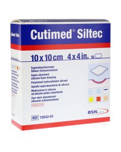 CUTIMED Siltec Schaumverb.10x10 cm sanft haftend