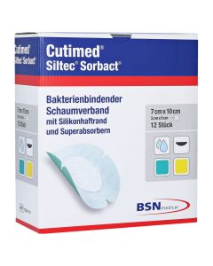 CUTIMED Siltec Sorbact PU-Verb.7x10 cm oval