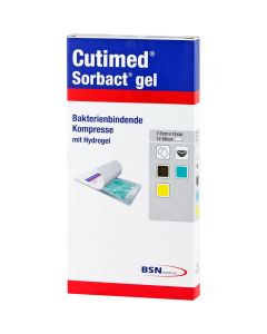 CUTIMED Sorbact Gel Kompressen 7,5x15 cm