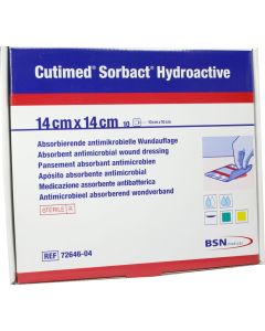 CUTIMED Sorbact Hydroactive Kompressen 14x14 cm