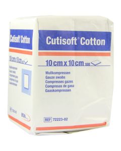 CUTISOFT Cotton Kompr.10x10 cm unsteril