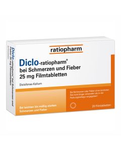 DICLO-RATIOPHARM bei Schmerzen u.Fieber 25 mg FTA