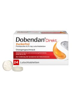 DOBENDAN Direkt zuckerfrei Flurbiprofen 8,75mg LT