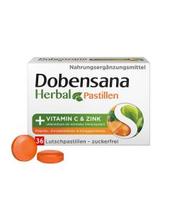 DOBENSANA Herbal Honiggeschm.Vit.C &amp; Zink Pastil.