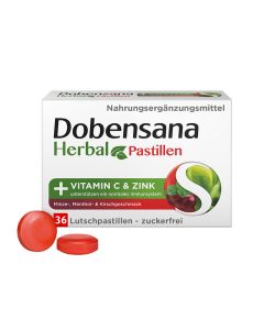 DOBENSANA Herbal Kirschgeschm.Vit.C &amp; Zink Pastil.