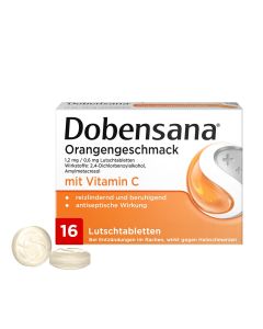 DOBENSANA Orangengeschmack 1,2mg/0,6mg Lutschtabl.