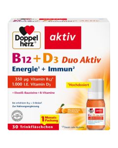 DOPPELHERZ B12+D3 Duo Aktiv Trinkampullen