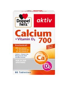 DOPPELHERZ Calcium 700+Vitamin D3 Tabletten