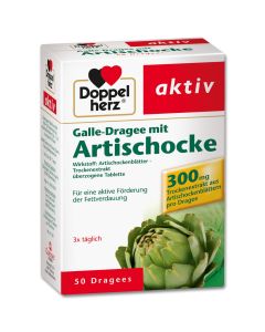 DOPPELHERZ Galle-Dragee mit Artischocke