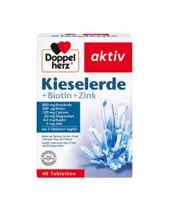 DOPPELHERZ Kieselerde+Biotin+Zink Tabletten