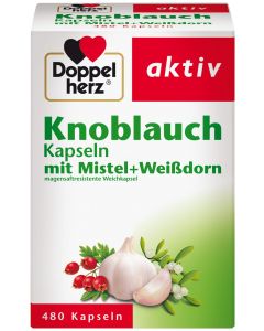 DOPPELHERZ Knoblauch Mistel Weissdorn Kapseln