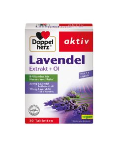 DOPPELHERZ Lavendel Extrakt+Öl Tabletten