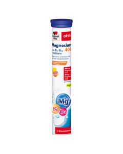 DOPPELHERZ Magnesium 400+B-Vit.+Fols.Brausetabl.