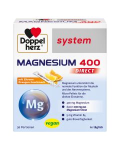 DOPPELHERZ Magnesium 400 DIRECT system Pellets