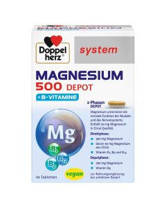 DOPPELHERZ Magnesium 500 Depot system Tabletten