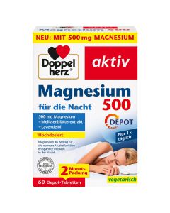 DOPPELHERZ Magnesium 500 für die Nacht Tabletten