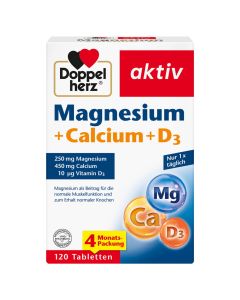 DOPPELHERZ Magnesium+Calcium+D3 Tabletten