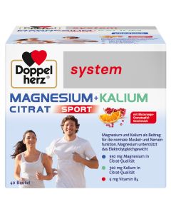 DOPPELHERZ Magnesium+Kalium Citrat system Granulat-40 St