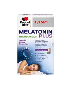 DOPPELHERZ Melatonin Plus Trinkgranulat system Btl