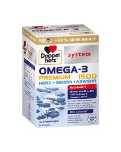 DOPPELHERZ Omega-3 Premium 1500 system Kapseln