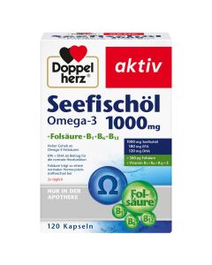 DOPPELHERZ Seefischöl Omega-3 1.000 mg+Fols.Kaps.