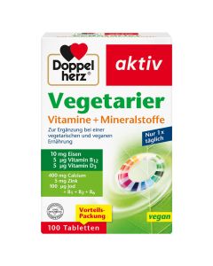 DOPPELHERZ Vegetarier Vitamine+Mineralstoffe Tabl.