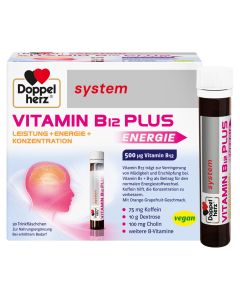 DOPPELHERZ Vitamin B12 Plus system Trinkampullen