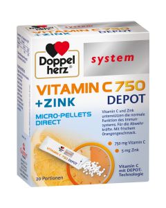 DOPPELHERZ Vitamin C 750 Depot system Pellets