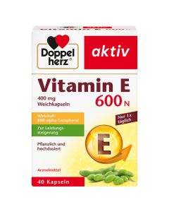 DOPPELHERZ Vitamin E 600 N Weichkapseln