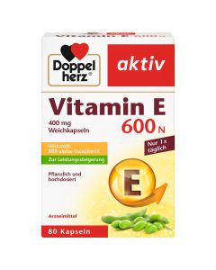 DOPPELHERZ Vitamin E 600 N Weichkapseln