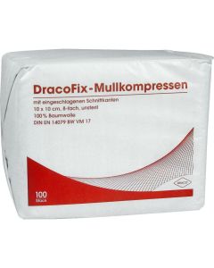 DRACOFIX OP-Kompressen 10x10 cm unsteril 8fach