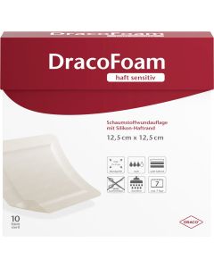 DRACOFOAM Haft sensitiv Schaumst.Wund.12,5x12,5 cm