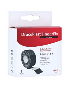 DRACOPLAST FingerFix 2,5 cmx4,5 m m.Wundk.schw.