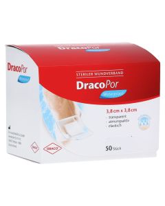 DRACOPOR waterproof Wundverband 3,8x3,8 cm steril