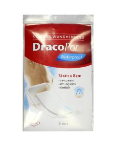 DRACOPOR waterproof Wundverband 8x15 cm steril