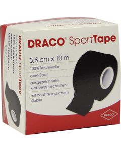 DRACOTAPEVERBAND 3,8 cmx10 m schwarz