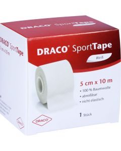 DRACOTAPEVERBAND 5 cmx10 m weiss