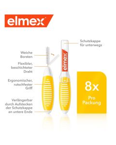 ELMEX Interdentalbürsten ISO Gr.4 0,7 mm gelb