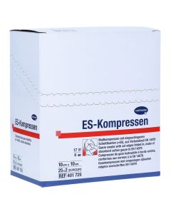 ES-KOMPRESSEN steril 10x10 cm 8fach