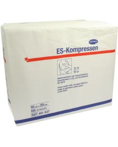 ES-KOMPRESSEN unsteril 10x20 cm 12fach