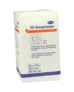 ES-KOMPRESSEN unsteril 7,5x7,5 cm 8fach