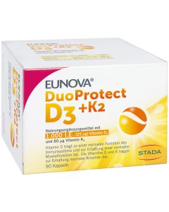 EUNOVA DuoProtect D3+K2 1000 I.E./80 myg Kapseln