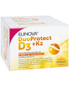 EUNOVA DuoProtect D3+K2 2000 I.E./80 myg Kapseln