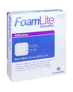 FOAM LITE ConvaTec adhäsiv PU-Schaumverb.8x8 cm