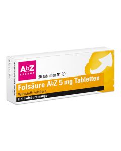 FOLSÄURE ABZ 5 mg Tabletten