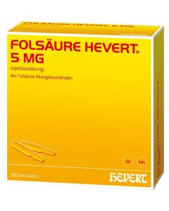 FOLSÄURE HEVERT 5 mg Ampullen