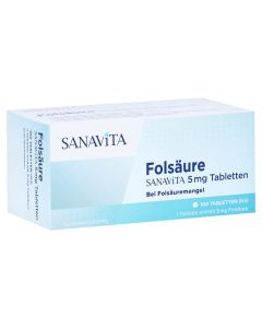 FOLSÄURE SANAVITA 5 mg Tabletten