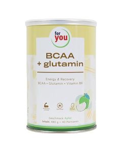 FOR YOU BCAA+glutamin Energy &amp; Recovery Apfel Plv.