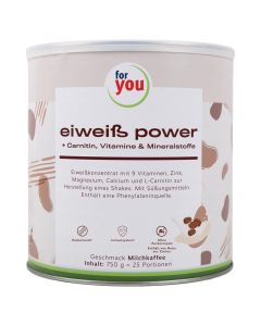 FOR YOU eiweiss power Milchkaffee Pulver