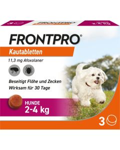 FRONTPRO 11 mg Kautabletten f.Hunde 2-4 kg